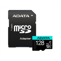 atminties korteles 128 - ADATA 128GB Micro SDXC UHS-I U3 V30S +Ad | AUSDX128GUI3V30SA2-RA1 - 2 nuotrauka