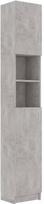 Vonios spintelė VLX 802880, pilka, 25.5 x 32 cm x 190 cm