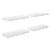 Sieninė lentyna VLX Floating High Gloss 323750, balta, 60 cm x 23.5 cm x 3.8 cm