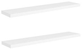 Sieninė lentyna VLX Floating 323821, balta, 120 cm x 23.5 cm x 3.8 cm