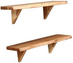 Sieninė lentyna VLX Solid Acacia 247927, medžio, 20 cm x 60 cm x 16 cm