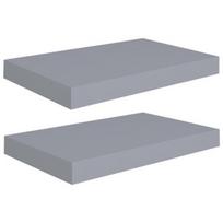 Sieninė lentyna VLX Floating 323848, pilka, 40 cm x 23 cm x 3.8 cm