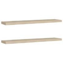Sieninė lentyna VLX MDF, smėlio, 120 cm x 23.5 cm x 3.8 cm