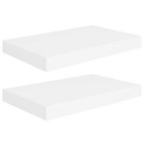 Sieninė lentyna VLX Floating 323806, balta, 40 cm x 23 cm x 3.8 cm