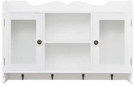 Sieninė lentyna VLX Vintage 242435, balta, 68.6x17.8x43.2 cm
