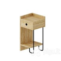 Naktinis staliukas Kalune Design K855(I), 60 cm, rudas