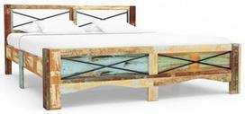 Lova VLX Solid Reclaimed Wood 247666, įvairių spalvų, 206x145 cm