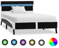 Lova VLX Bed Frame, juoda, 210x95 cm, su grotelėmis