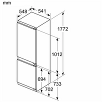 saldytuvas bosch imontuojamas - Bosch KIV86VFE1 - 8 nuotrauka