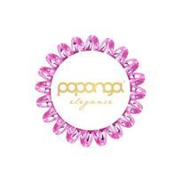 Papanga Elegance maža spiralinė plaukų gumytė Elegant Pink 1 vnt.