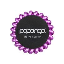 Papanga Metal didelė spiralinė plaukų gumytė Metallic Purple