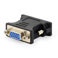 vga dvi - Gembird Adapter DVI-A to VGA Black - 2 nuotrauka