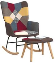 Supamasis krėslas VLX Patchwork 328192, įvairių spalvų, 78 cm x 61 cm x 98 cm