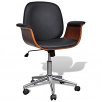 Fotelis VLX Swivel 241057, rudas/juodas, 61 cm x 69.5 cm x 86 cm
