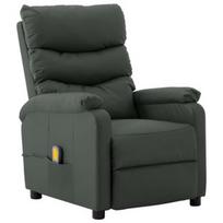 Fotelis VLX Massage Reclining 289692, pilkas, 98 cm x 72 cm x 98 cm