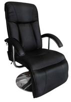 Fotelis VLX Massage 240064, kreminės spalvos, 89 cm x 68 cm x 112 cm