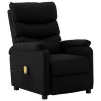Fotelis VLX Massage Reclining 289689, juodas, 98 cm x 72 cm x 98 cm
