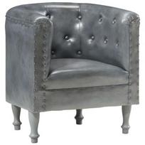 Fotelis VLX Tub 286594, pilkas, 60 cm x 61 cm x 68 cm
