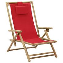 Fotelis VLX Reclining 313026, raudonas, 89 cm x 64 cm x 71 cm
