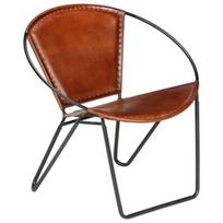 Fotelis VLX 246367, rudas, 69 cm x 69 cm x 69 cm