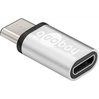micro usb b usb c - Goobay USB-C to USB 2.0 Micro-B adapter 56636 USB Type-C, USB 2.0 Micro female (Type B), Grey - 1 nuotrauka