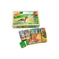 Kaladėlių dėlionė "Naminiai gyvūnai", 3+