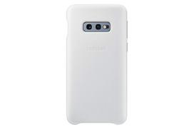  SAMSUNG Galaxy S10e, nugarėlė, odinė, balta