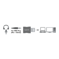 usb a 3 5 mm adapteris - LogiLink UA0299 - 5 nuotrauka