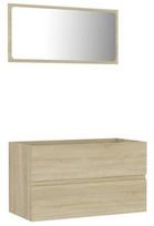 Vonios kambario komplektas VLX 804884, balta, 38.5 x 80 cm x 45 cm