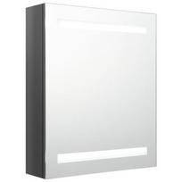 Vonios spintelė VLX High Gloss, pilka, 14 x 50 cm x 60 cm