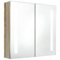 Vonios spintelė VLX 326522, ruda, 14 x 62 cm x 60 cm