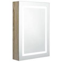 Praustuvo spintelė VLX LED, alksnio, 13 x 50 cm x 70 cm