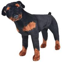 Pliušinis žaislas VLX Rottweiler Dog, rudas/juodas, 60 cm