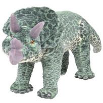 Pliušinis žaislas VLX Triceratops Dinosaur, žalias, 34 cm