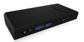 IcyBox Multi Docking Station 2x USB 3.0, HDMI, Black IB-DK2241AC