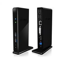 hdmi ilgintuvas - IcyBox Multi Docking Station 2x USB 3.0, HDMI, Black IB-DK2241AC - 5 nuotrauka