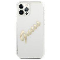 Guess "GUHCP12MKTRSVGO PU Vintage Script Gold Logo Case iPhone 12/ 12 Pro"