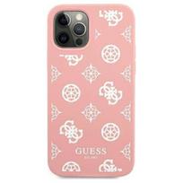 telefonas iphone pro max 12 - Guess "GUHCP12LLSPEWPI Liquid Silicone White Peony Case iPhone 12 Pro Max" - 1 nuotrauka