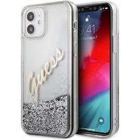 Guess "GUHCP12SGLVSSI Liquid Glitter Vintage Cover iPhone 12 mini" Silver