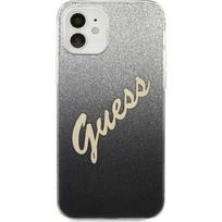 iphone 12 mini dekliukas - Guess "GUHCP12SPCUGLSBK PC/ TPU Vintage Cover iPhone 12 mini" Gradient Black - 1 nuotrauka
