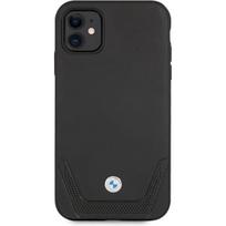 BMW "BMHCN61RSWPK Signature Leather Lower Stripe iPhone 11" Black