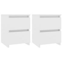 Naktinis staliukas VLX 800514 2 pcs, baltas, 30x30x40 cm