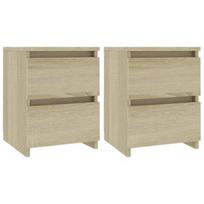 Naktinis staliukas VLX 800520 2 pcs, ąžuolo, 30x30x40 cm