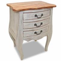 Naktinis staliukas VLX Bedside Cabinet, rudas, 35x48x64 cm