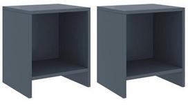 Naktinis staliukas VLX Bedside Cabinets, pilkas, 30x35x40 cm