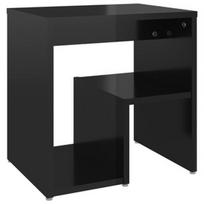 Naktinis staliukas VLX Bed Cabinet, juodas, 30x40x40 cm