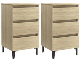 Naktinis staliukas VLX Bed Cabinet, ąžuolo, 35x40x69 cm