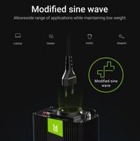 adapteris 220v 12v - GREENCELL INV08 Voltage converter Green Cell 12V - 220V, 1000W/2000W - 2 nuotrauka