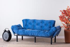 Kalune Design 3-sėdynė sofa-lova Nitta Triple - Mėlyna