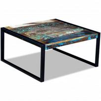 Kavos staliukas VLX Solid Reclaimed Wood 243295, 800 mm x 800 mm x 400 mm